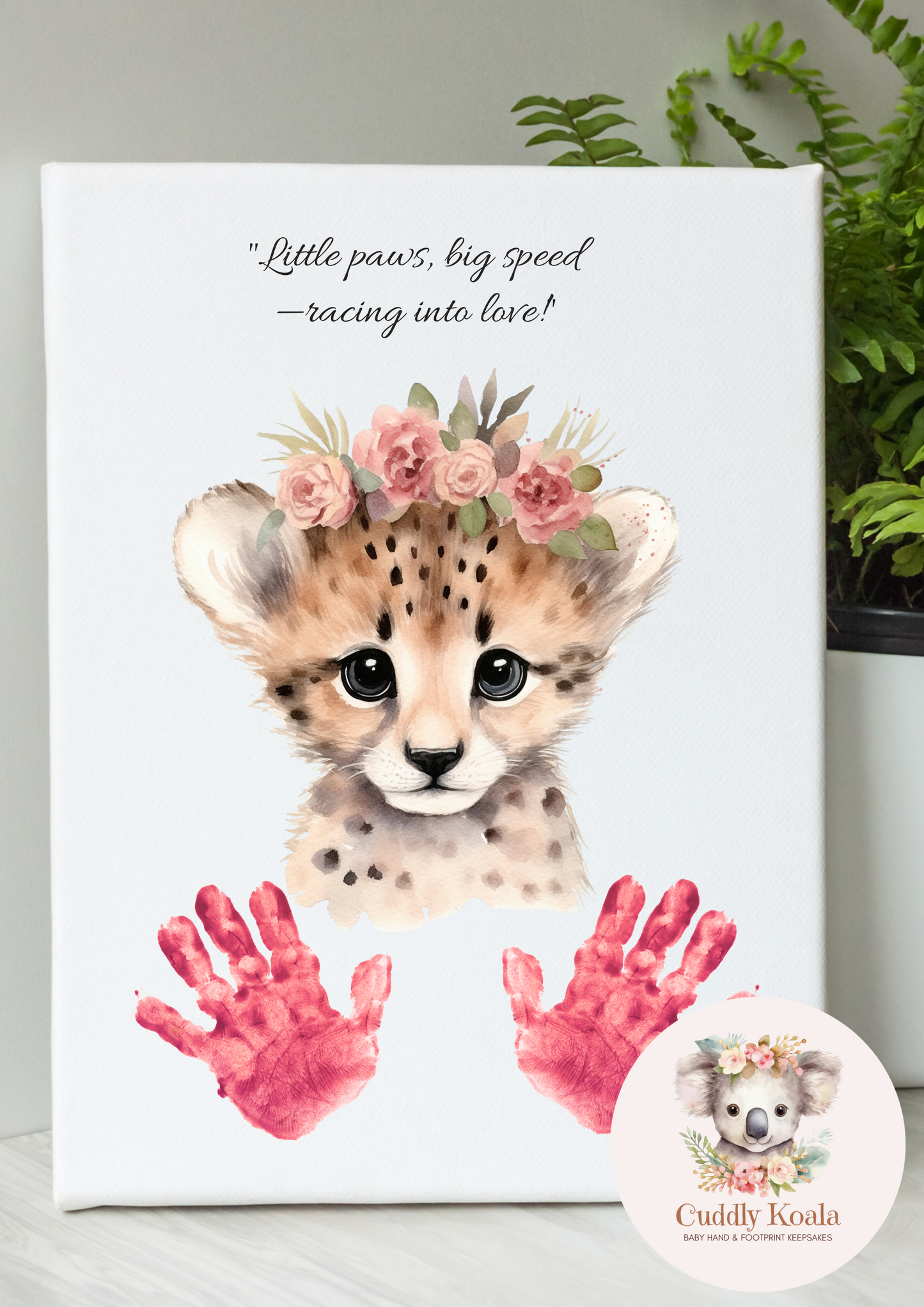 Cheetah Baby Keepsake