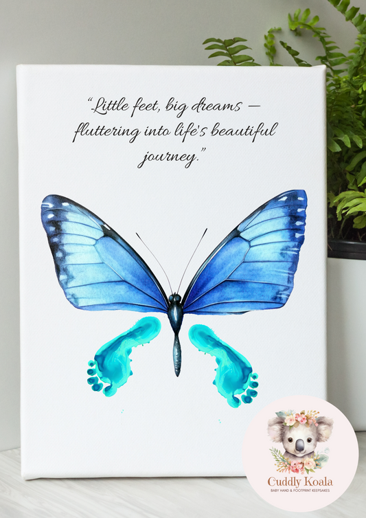 Blue Butterfly Baby Keepsake