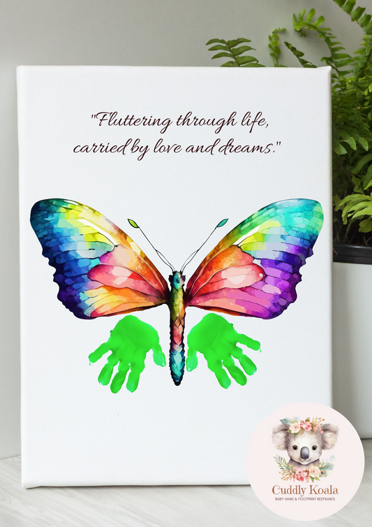 Rainbow Butterfly Baby Keepsake