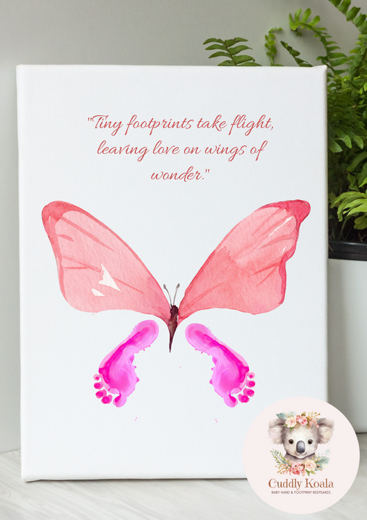 Pink Butterfly Baby Keepsake