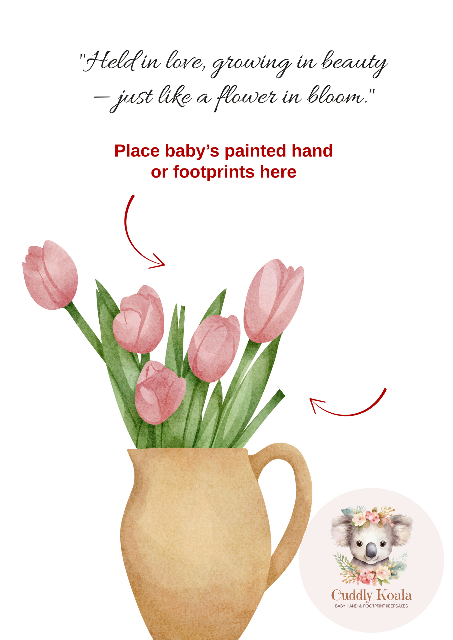 Tulips Baby Keepsake